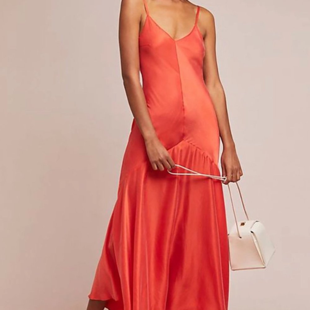 NWOT Mara Hoffman Red V-Neck Maxi Dress